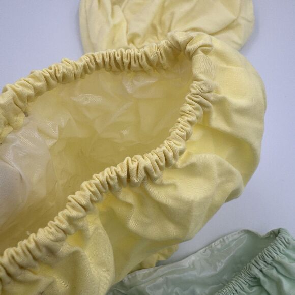 Vintage 3pc Baby Diaper Covers Plastic Pants Lined Liner Small Reusable - Picture 7 of 7